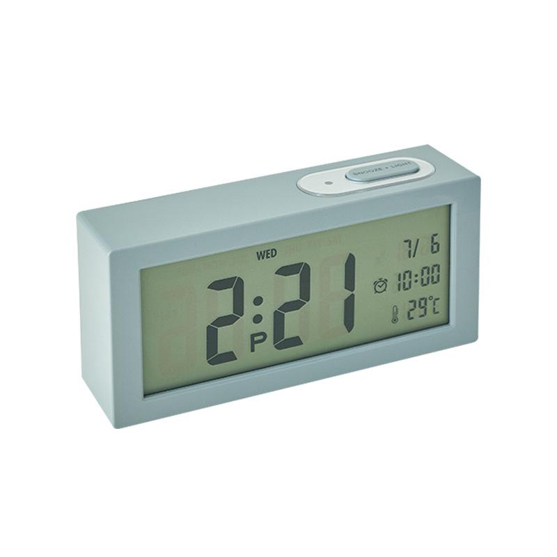 Simple Multifunctional Clock Photosensitive Bedside Small Alarm Clock LCD Student Clock Large Screen 8890H