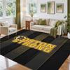 Boston Bruins Design Crystal Velvet Rug Soft Decorative Mat for Bedroom Entrance
