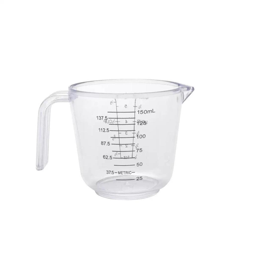 Available Double-Sided PS Transparent Measuring Cup (150/300/600/1000ML) with Scale - Ideal Baking Tool
