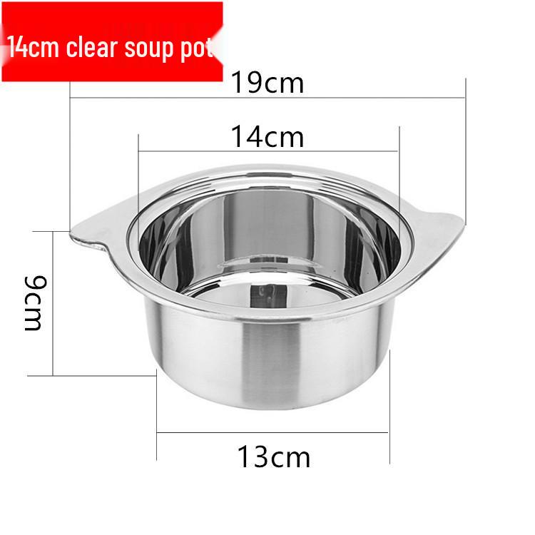 Stainless Steel One-Person Hot Pot Induction Cooker for Shabu-Shabu