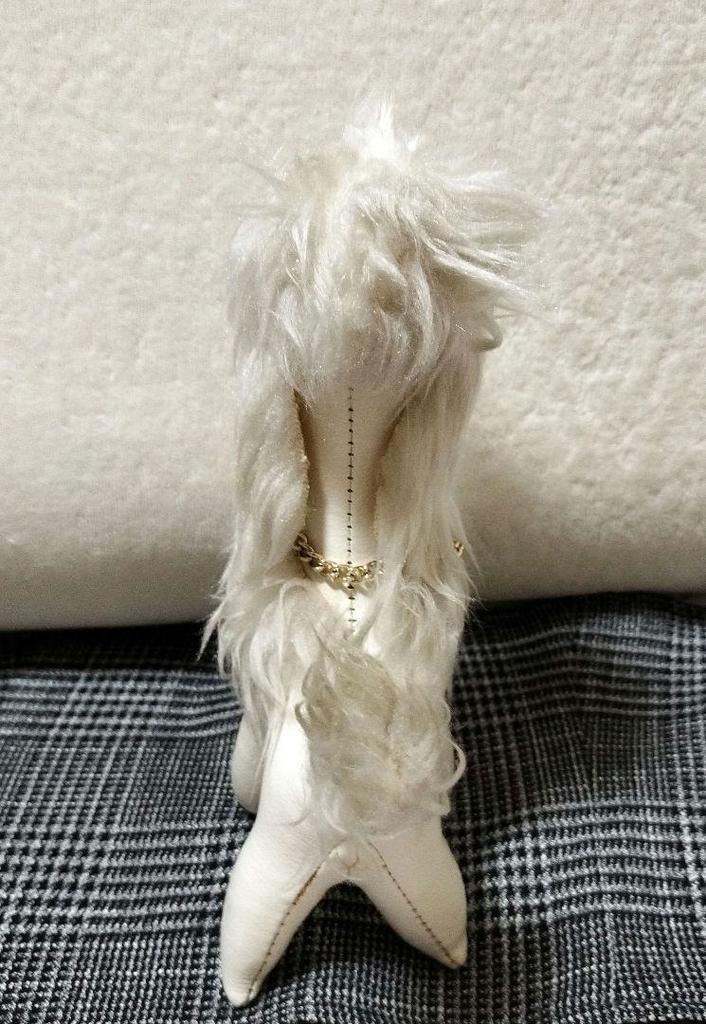 [USED] Vintage French genuine leather teddy bear toy poodle in excellent condition.