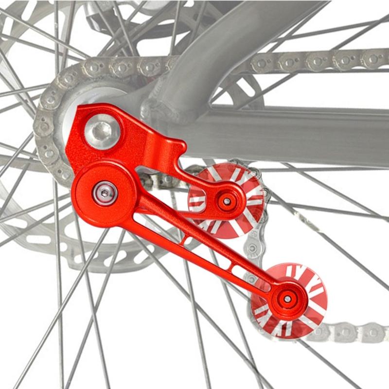 Bicycles Chain Stabilizer Guide Folding Bike Tensioner Tail Hook Chain Press Aluminum Alloys Bike Chain Tensioner