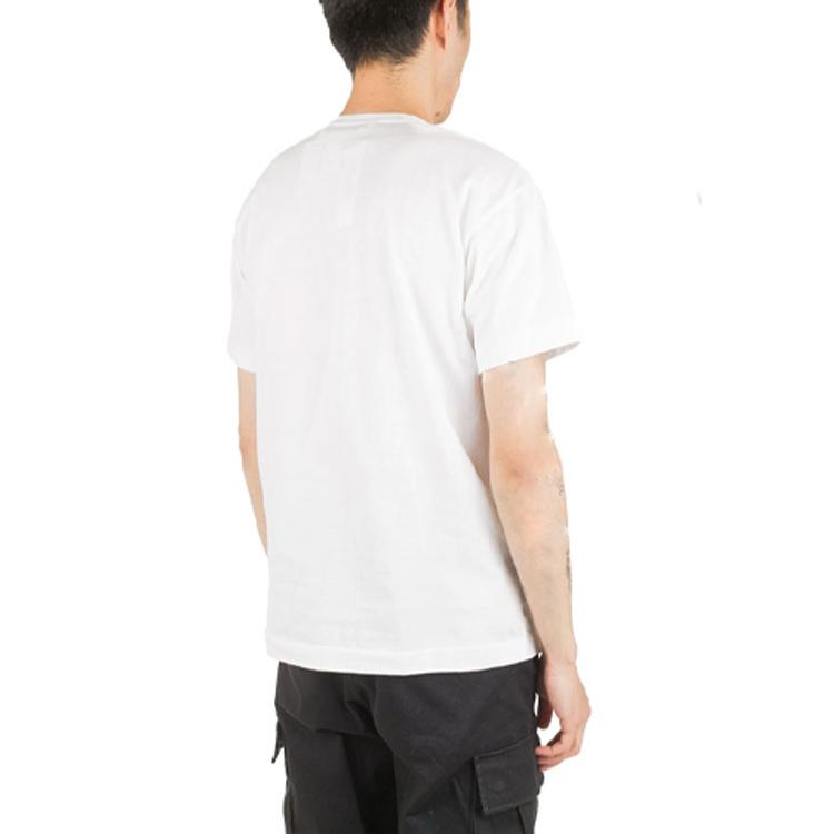CDG Play T Shirts Men's Crew Neck Moderate Straight Fit AZ-T108-051-2