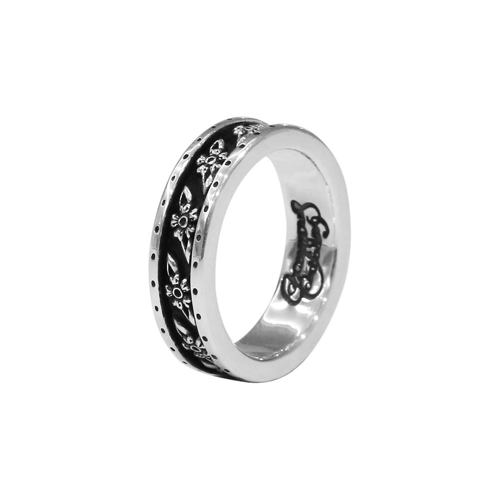 Anonymous Artisan Oldschool Flower Band Ring