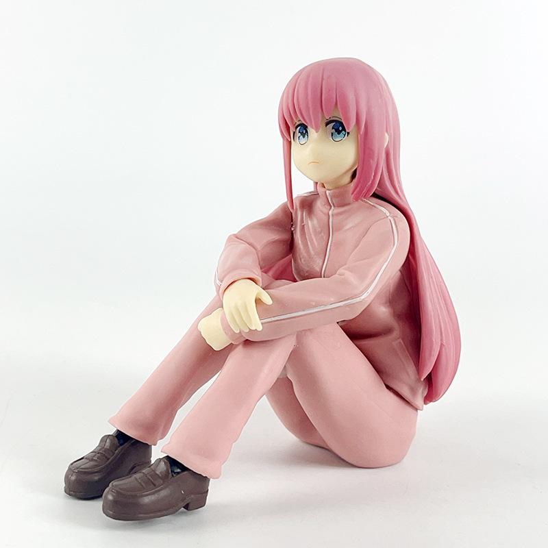 Anime Guitarist Girl Doll Bocchi The Rock Figure Kawaii Gotoh Hitori Figure Noodle Stopper Model PVC Collectible Figurine Toys