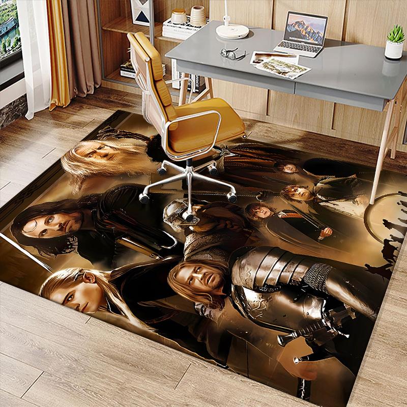 The Lord of the Rings2 Printed Absorbent Washable Carpet, Non-Slip Bathroom Mats, Kitchen Rugs, Yoga Mat,Living Room Entrance, Camping Picnic Rugs