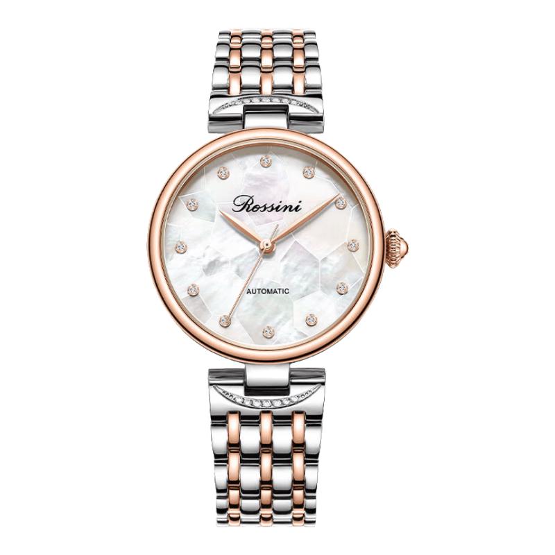 ROSSINI Women s Automatic Watch with Mother-of-Pearl Dial