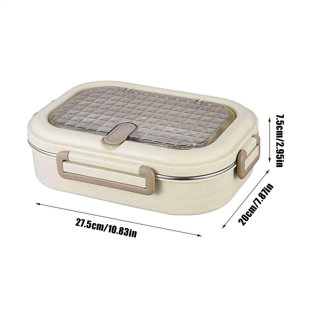 Lunch Container Box Meal Carrier With Chopsticks Stainless Steel Food Container Lunch Box For School Camping Spring Trip