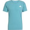 Striped Crew Neck Slim Fit Short Sleeve T-Shirt Men Tops Cyan JV7170