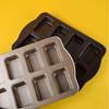 8-Cavity Mini Loaf Pans Carbon Steel Baking Mold Reusable Brownie Pan  Kitchen Accessories
