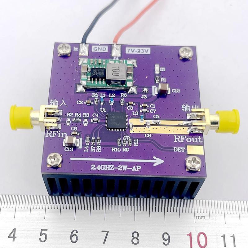 Szm2166 2.4Ghz -2.5Ghz 2W Rf Amplifier Wifi Amplifier Picture Transmission Amplifier Bluetooth