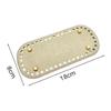 18X8cm Long Bottom For Knitted PU Leather Bag Base High Qualtiy Handbag Bottom With Holes Rivet Crochet Bag Part Accessories