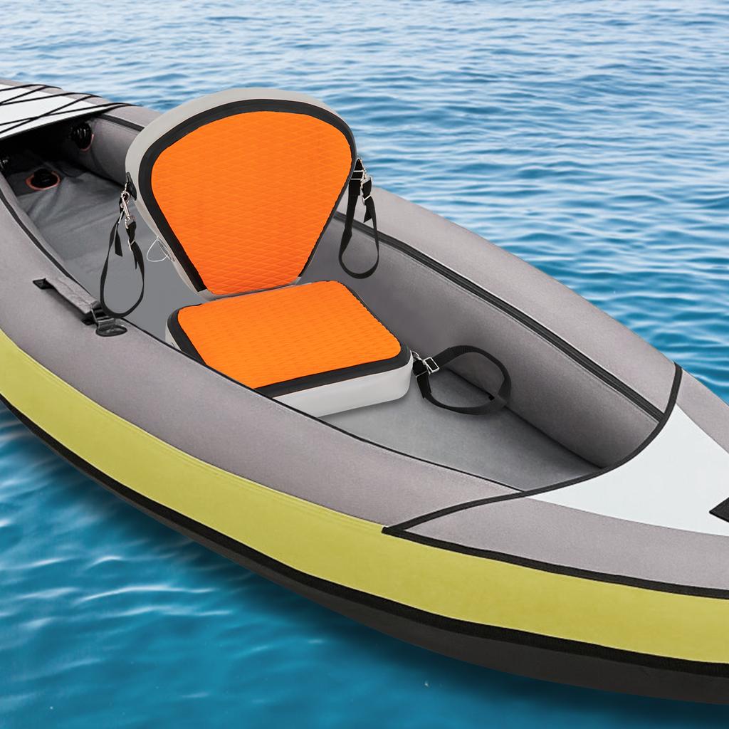 Kayak & Paddleboard Comfort Seat, Thickened EVA Padded Cushion w/ Non-Slip Base, 45x48 cm Oversized Supportfor Kayaking, Boating