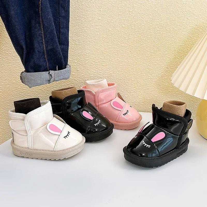 Kids Shoes Winter  Girls Cotton Boots Comfor Girls' Shoe Anti Slip Childs Cotton Shoes Soft Soled Baby Walking Shoe