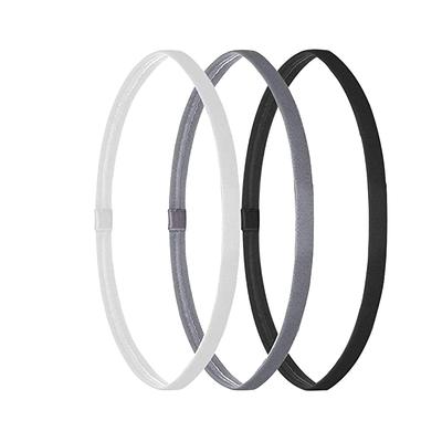 3ks/set Gumička do vlasů Silikonová Neklouzavá Čelenka Elastická Unisex potítko Sada Sportovní Fitness Čelenka