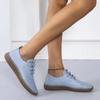 Women's Vulcanized Shoes Fashion Round Toe Solid Color Women's Vulcanized Shoes Spring and Autumn Casual Flat Leather Mom Shoes