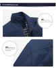 Men's Plus Size Spring & Autumn Casual Business Jacket with Stand Collar