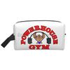 Kawaii Powerhouse Gym Travel Toiletry Bag Women Bodybuilding Fitness Muscle Makeup Cosmetic Organizer Beauty Storage Dopp Kit
