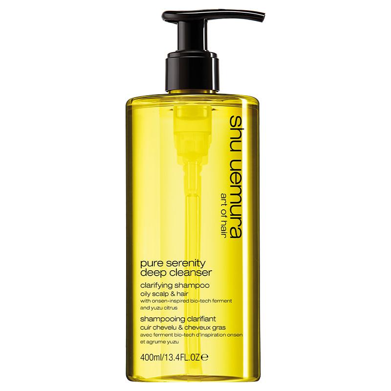 Shu Uemura Yuquan Очищающий шампунь для кожи головы Увлажняющий Мягкий Глубокое очищение Pure Serenity 400 мл коричневый