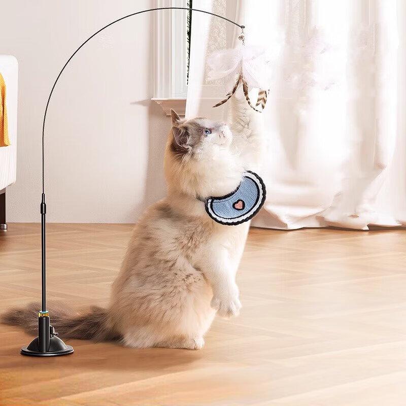 HELLOJOY Feather & Bell Cat Teaser Wand Set