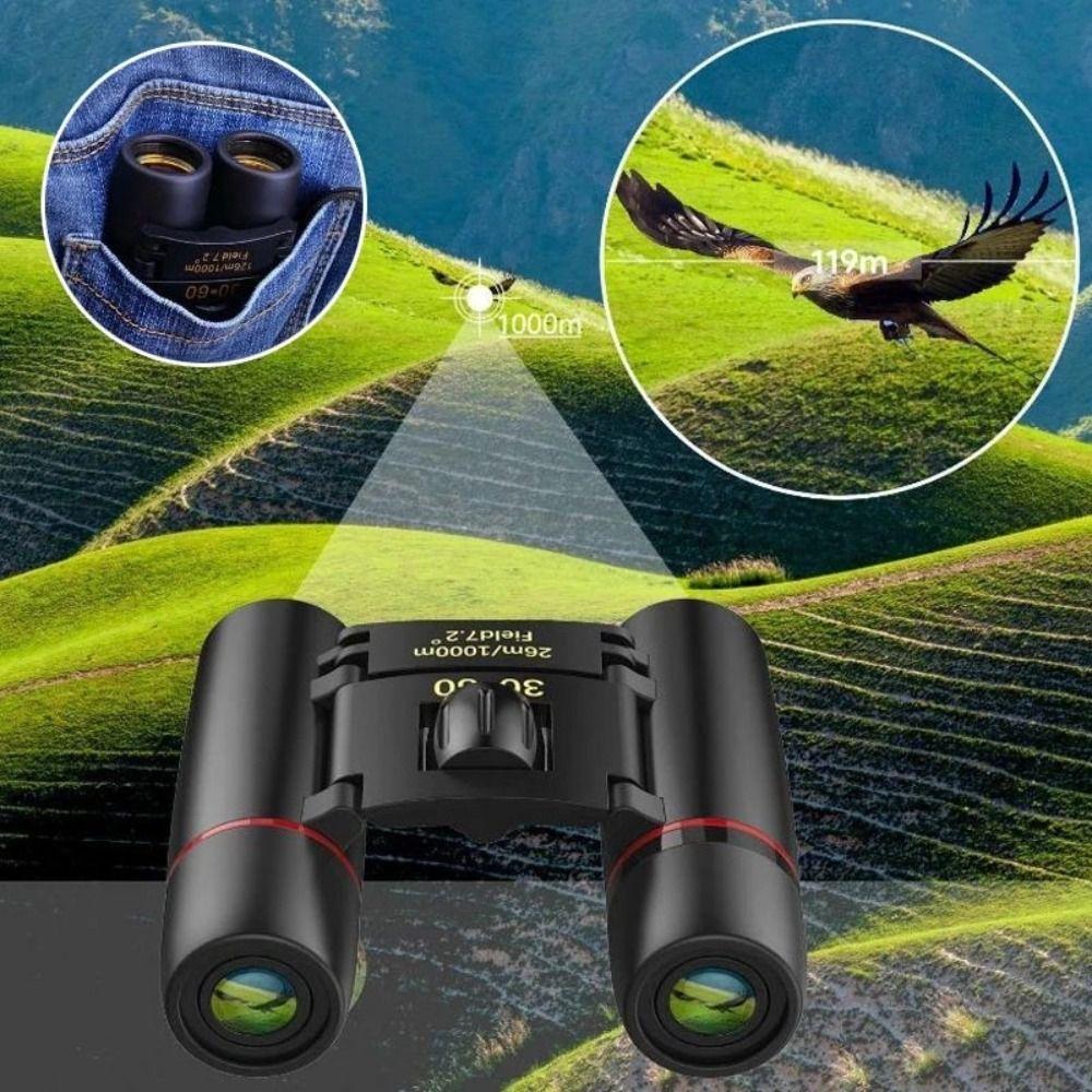 Long-Distance Vision HD Zoom Binoculars Night Vision Powerful Folding Telescope  Camping