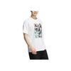 Adidas Neo Cartoon Rundhals Locker Kurzarm T-Shirt Herren Tops Weiß HD4653