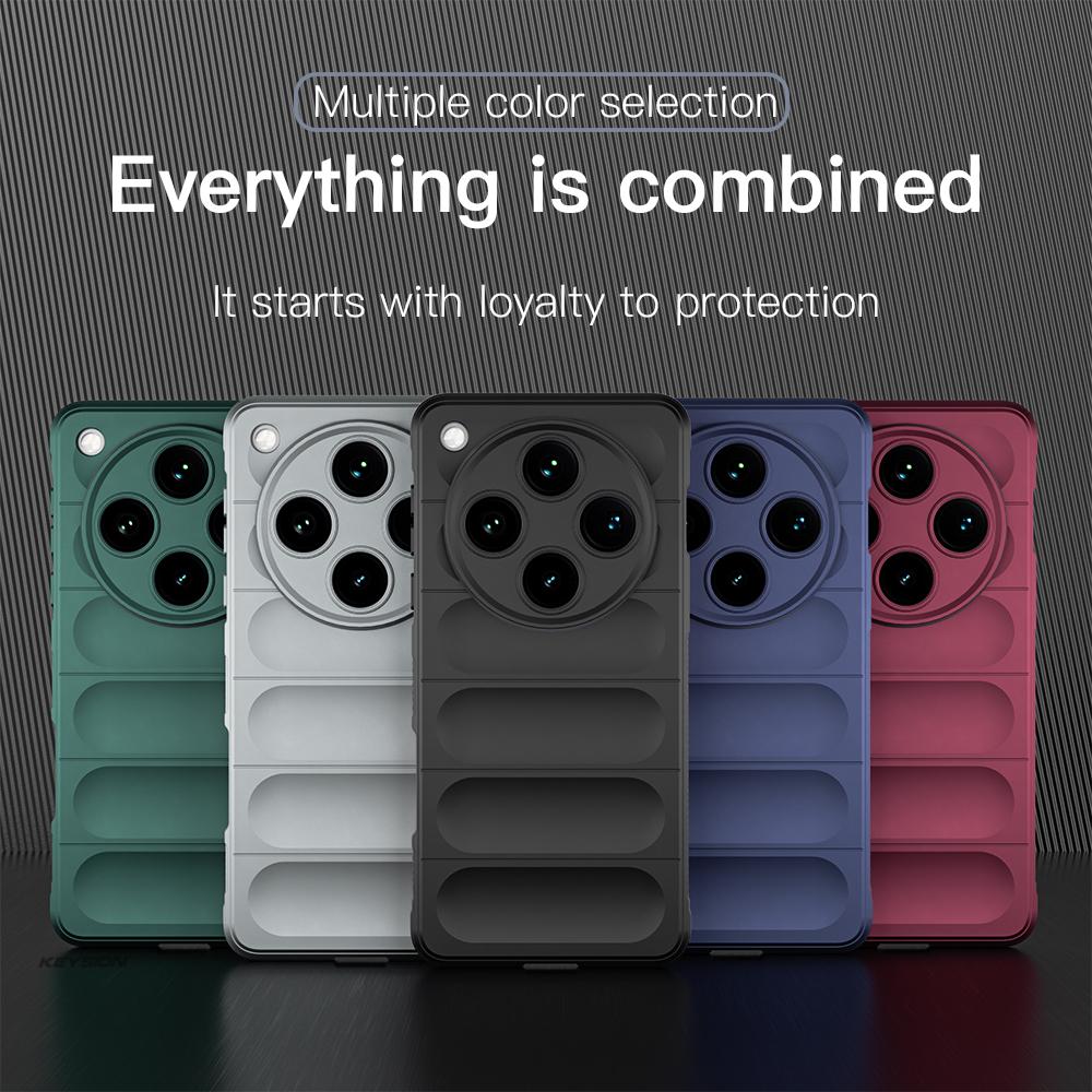KEYSION Nárazuvzdorný matný kryt pro OPPO Find X8 Pro 5G Protiskluzový měkký silikonový zadní kryt pro telefon OPPO Find X8 Pro