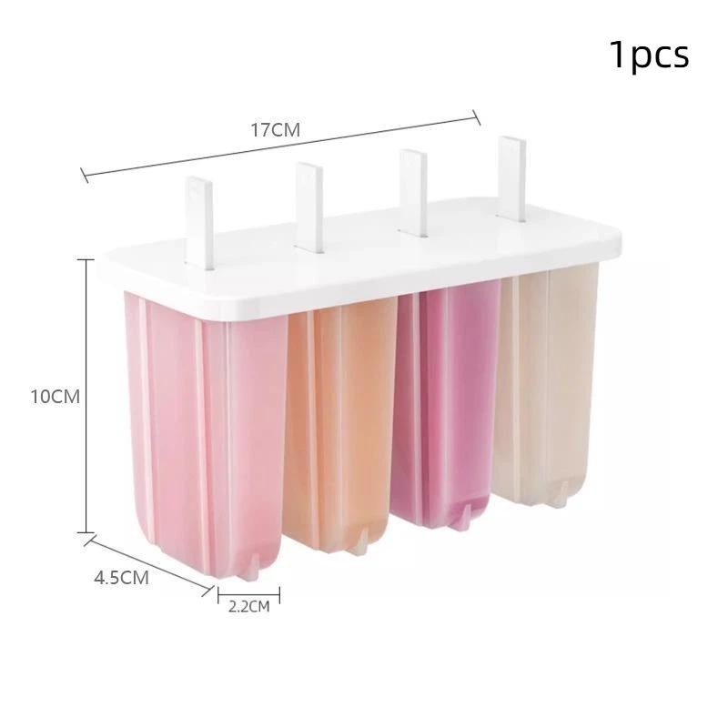 

4-Link Old Popsicle Mold With Lid Home Made Homemade Mung Bean Popsicle Homemade Ice Cream Ice Cream Molds