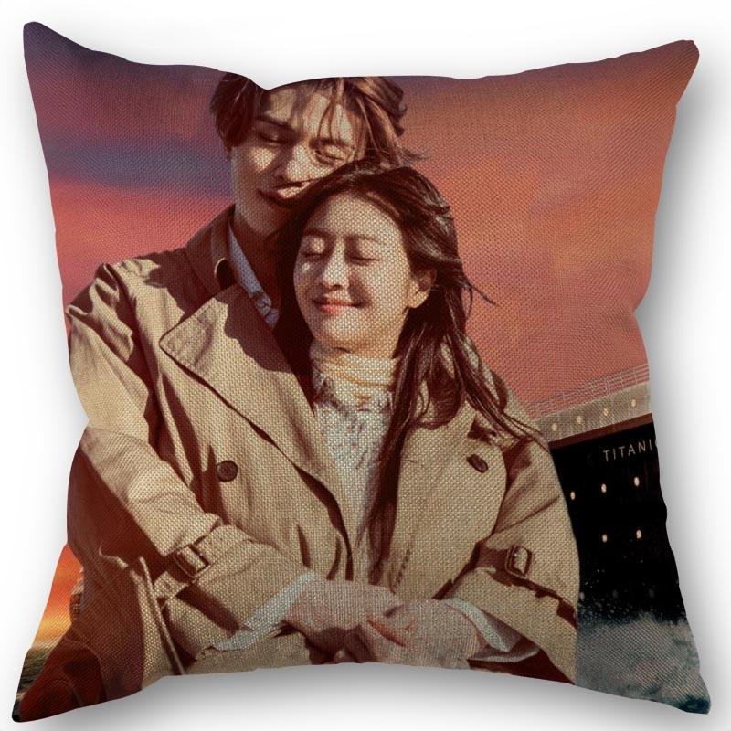 45X45cm Pillow Cover Kpop Lee Dong Wook Square Cotton Linen Pillow Cases Bedroom Home Wedding Decorative Pillowcase 9.5