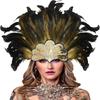 Stage Performance Showgirl Headband Brazilian Carnival Feather Headdress Hair Band  Carnival Events