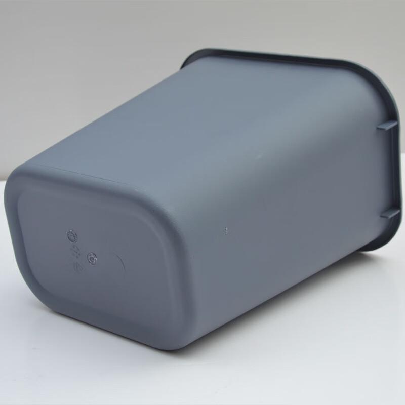 Rectangular Spring-Lid Trash Can