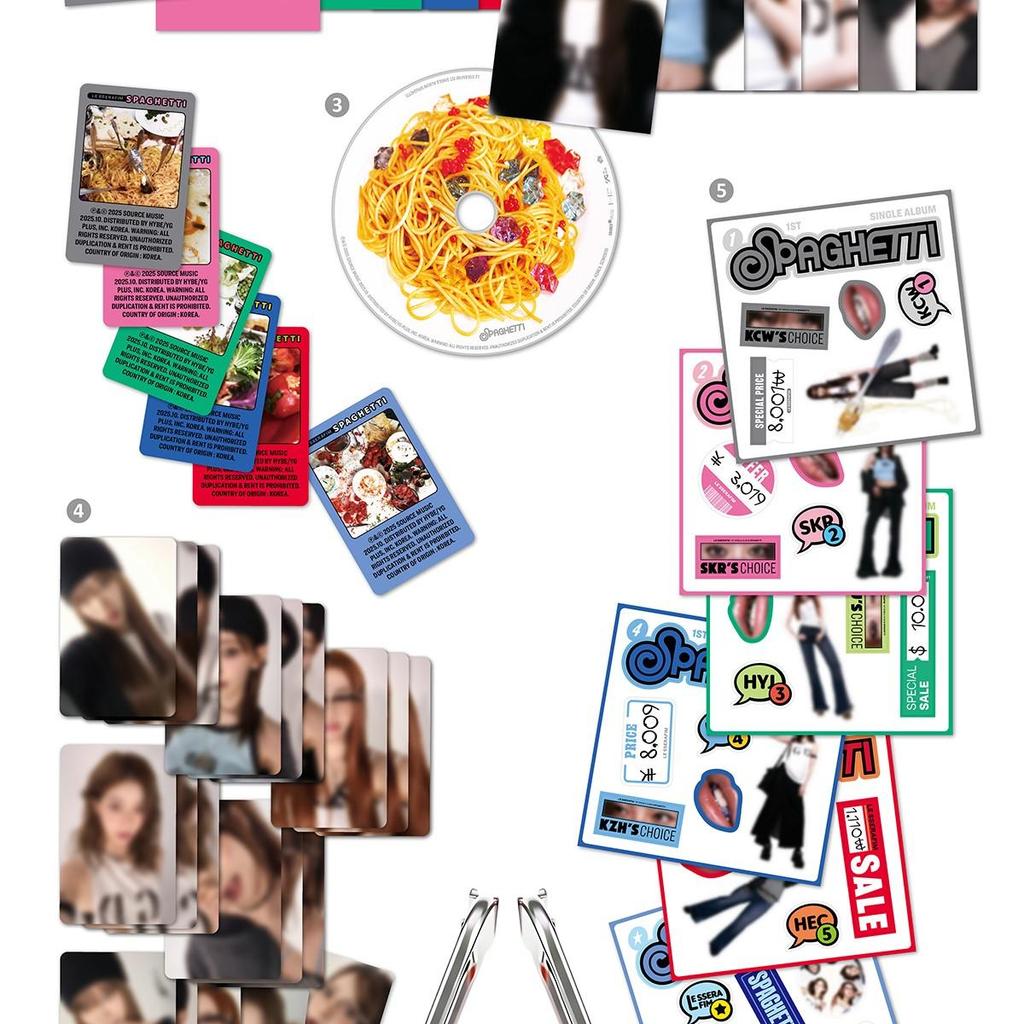 LE SSERAFIM [SPAGHETTI] 1. Tekli Albüm KOMPAKT