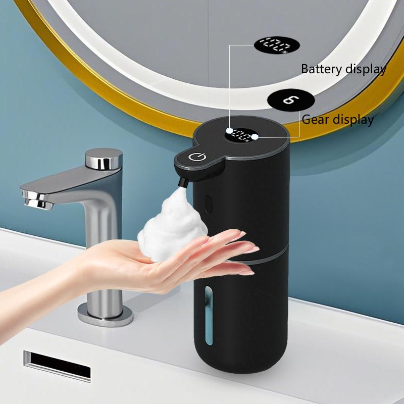 380ML Touchless Wall-Mounted Digital Display 6-Levels Adjustable Intelligent Electric Infrared Automatic Sensor Soap Dispenser