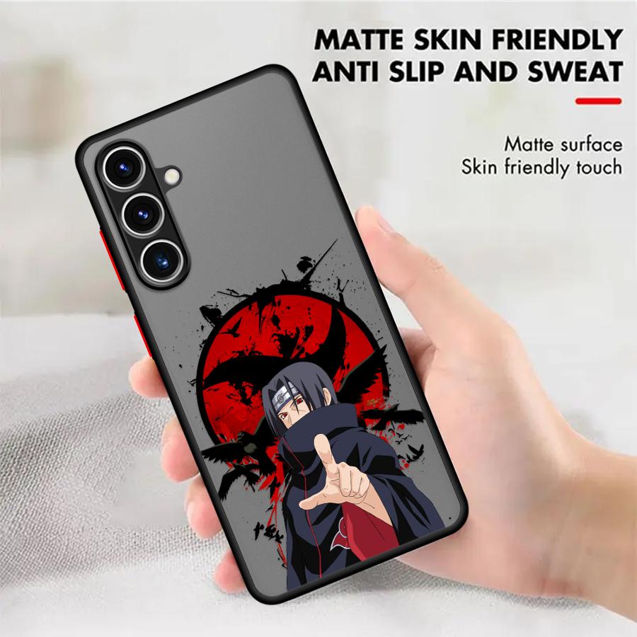 Matte Handyhülle für Samsung Galaxy A52 A56 A24 A73 A22 A53 A21s A34 A25 A26 A54 A35 A36 Narutos Uchiha Itachi