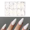 120 Pcs Press On Nails Solid Color False Nails Almond Full Cover Stick On Nails Artificial Nails Manicures Supplies