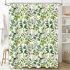 Green Leaf Shower Curtain Waterproof Decorative Bathroom Accessories Set for Home Decoration Free Shipping on  120x180