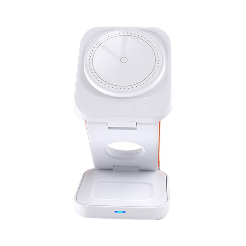 3 In 1 Wireless Charger Stand Magnetic Foldable Wireless Charging Station for iPhone 15 14 13 12 Pro Max Apple Watch 8 9 Charger