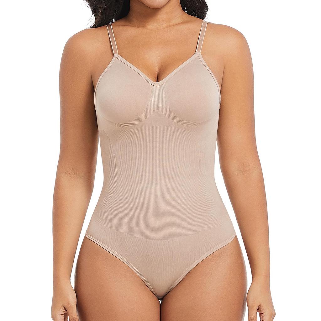 Shapewear voor dames Buikcontrole bodysuit Naadloze beeldhouwen string Body Shaper Taille Cincher Afslankend ondergoed U-plunge Ruglooze maillots Tops