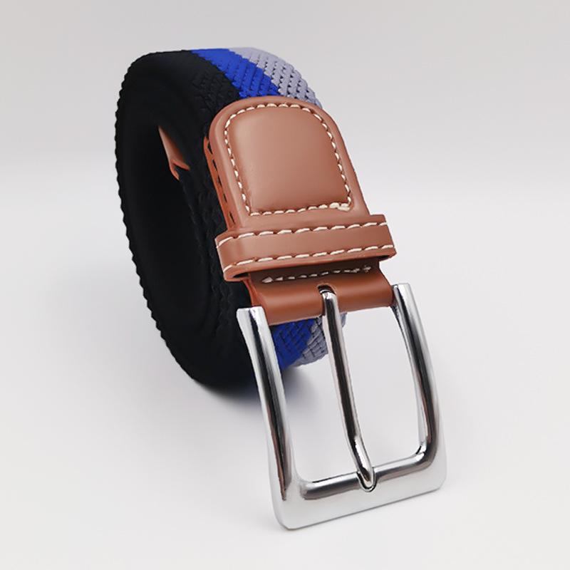 Small Elastic Braided Belt Elastic Student Canvas Belt Universal Style for Men and Women