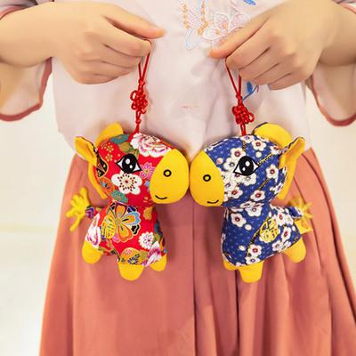 2026 Horse Year Mascot Plush Doll Lucky Chinese Zodiac Pony Stuffed Toy Decoration Pendant Spring Festival Gifts for Good Luck And Wealth