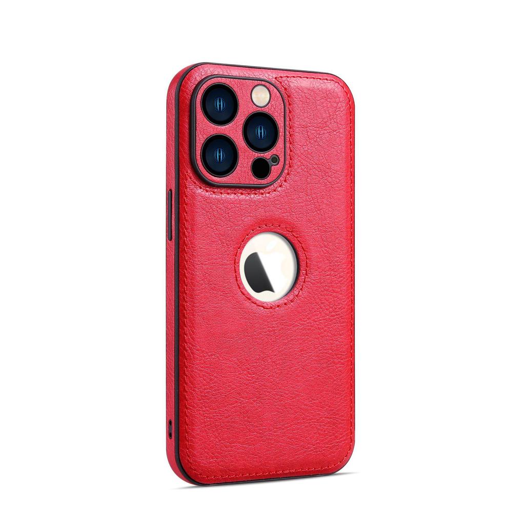 iPhone 15 Pro Leather Phone Case with Romax Design, Full Protection for iPhone 14 and 11.