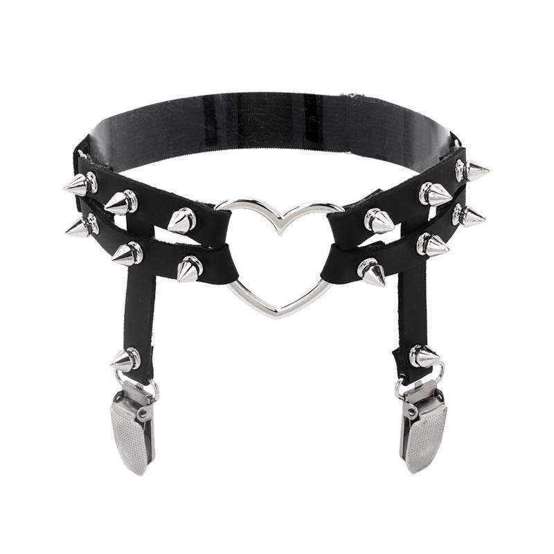 

PU Leather Thigh Chain Anti-slip Belt Elastic Multi Type Nightclub Leg Supplies 1