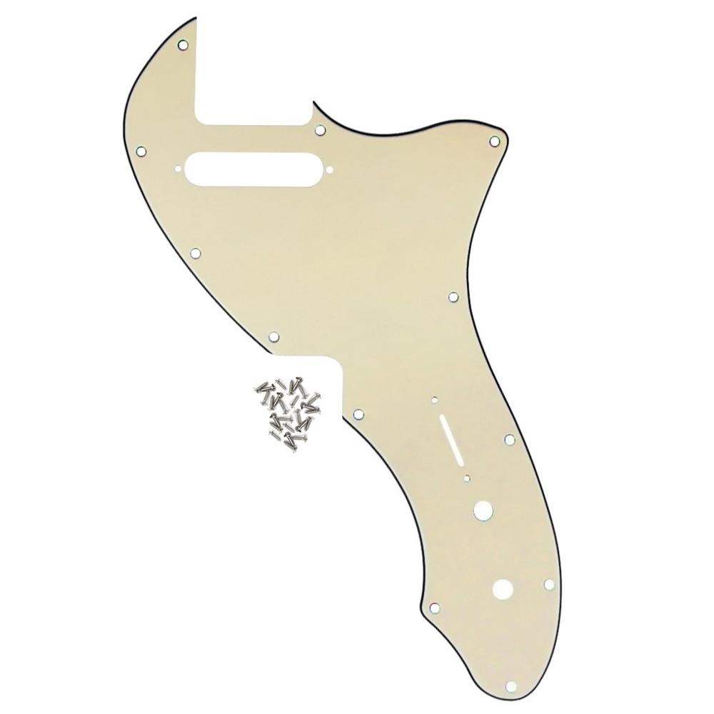 FLEOR 1PCS Thinline Guitar Pick Guard Pickguard Scratch Plate for TL Thinline 69 Reissue RI Guitar, 5 Colors Choose