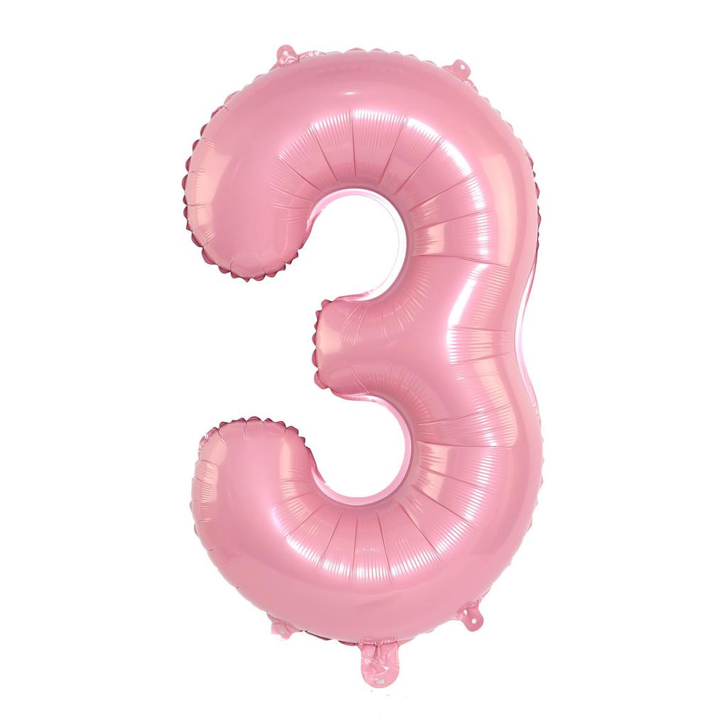 2023 2023 New Year's Eve Holiday Party Supplies Graduation Decoration (Light Pink, 40.64 Cm) Candy Pink Digital Balloon