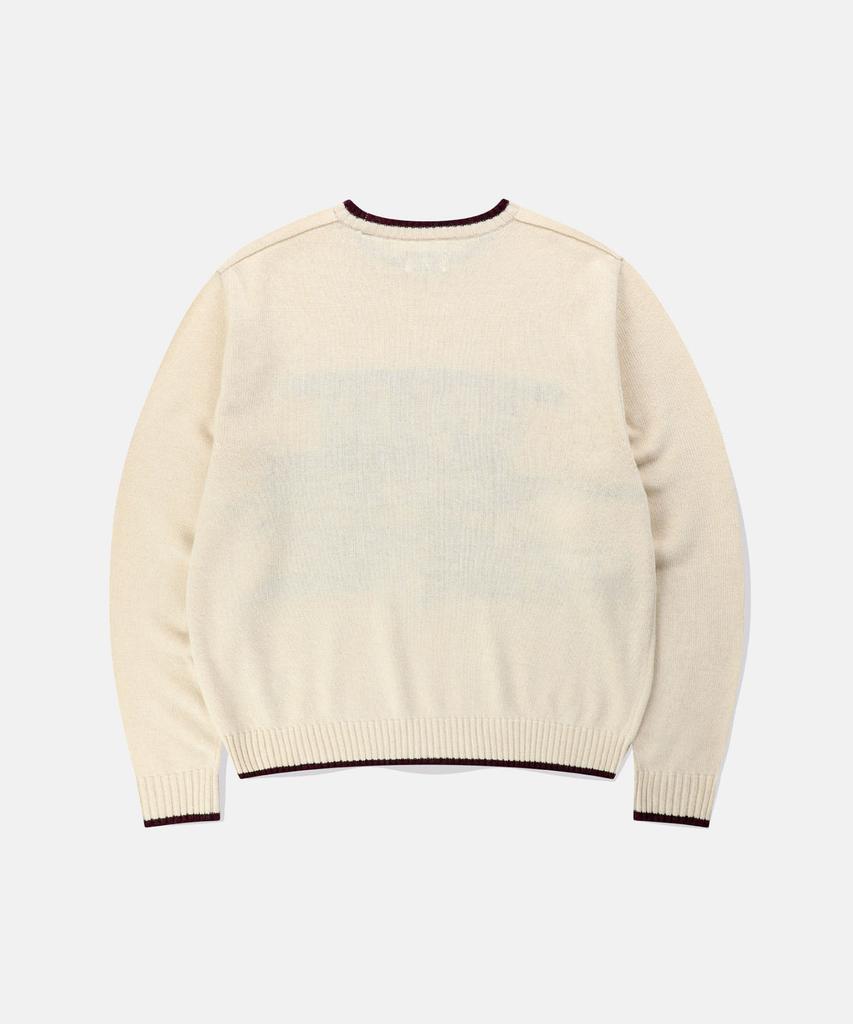 Sun Love Green Knit Sweater Ivory