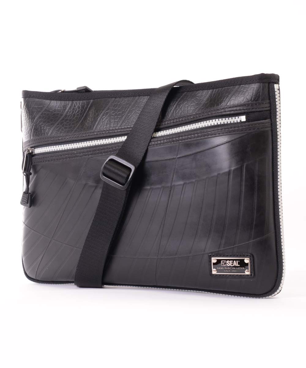 

SEAL Waterproof Night Safety Sacoche Bag Expandable 6cm Expandable Shoulder Bag Reusing Tire Tubes Men s PS-152LU білий