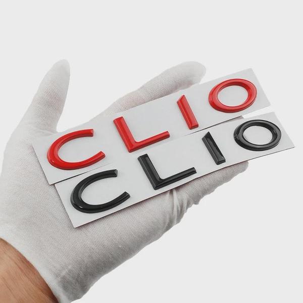 3D Metal Car Styling Letter Emblem Rear Trunk Badge Body Sticker For Rena-ult CLIO 2 3 4 5 6 Tailgate Nameplate Auto Accessories