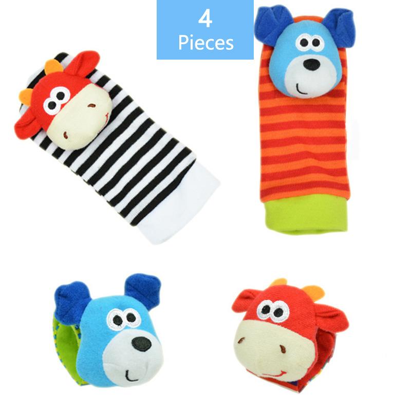 VIP Links Sozzy Baby Socks Wrist Rattle And Foot Socks 0~3 Months Cartoon Newborn Children Gift For Girl/Boy Kids Baby Socks