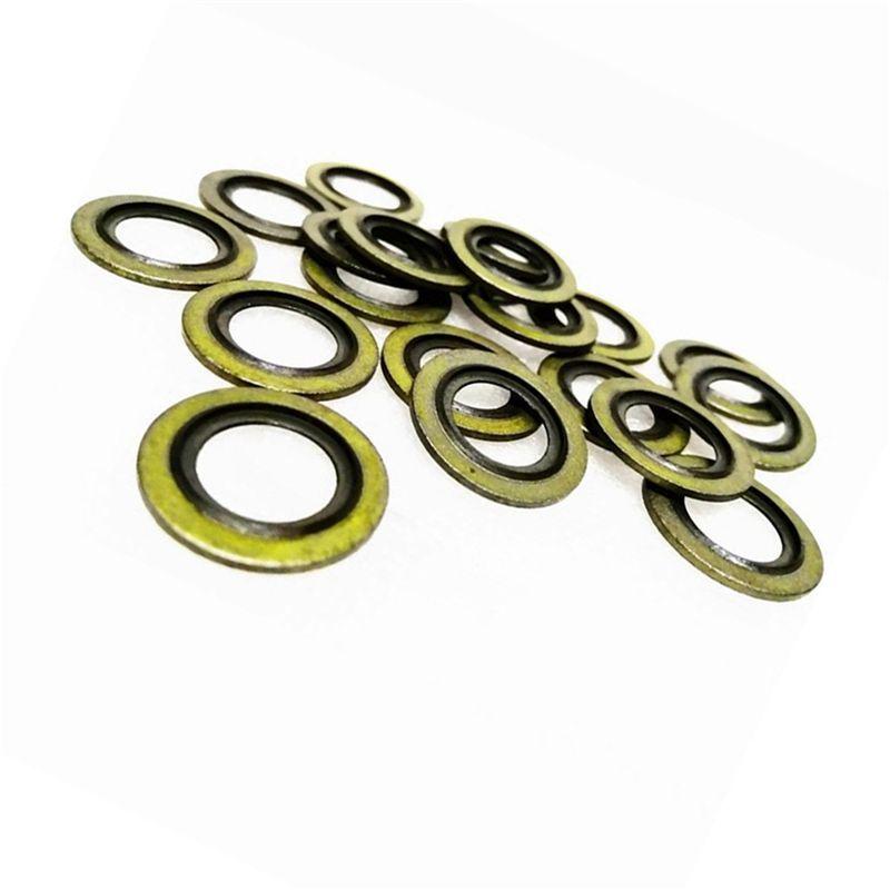 M50K-60PCS Engine Oil Drain Plug Gasket 016393/016454 For Citroen,Toyota,Renault,Fiat,Iveco,Nissan,Opel,Volvo,Mini