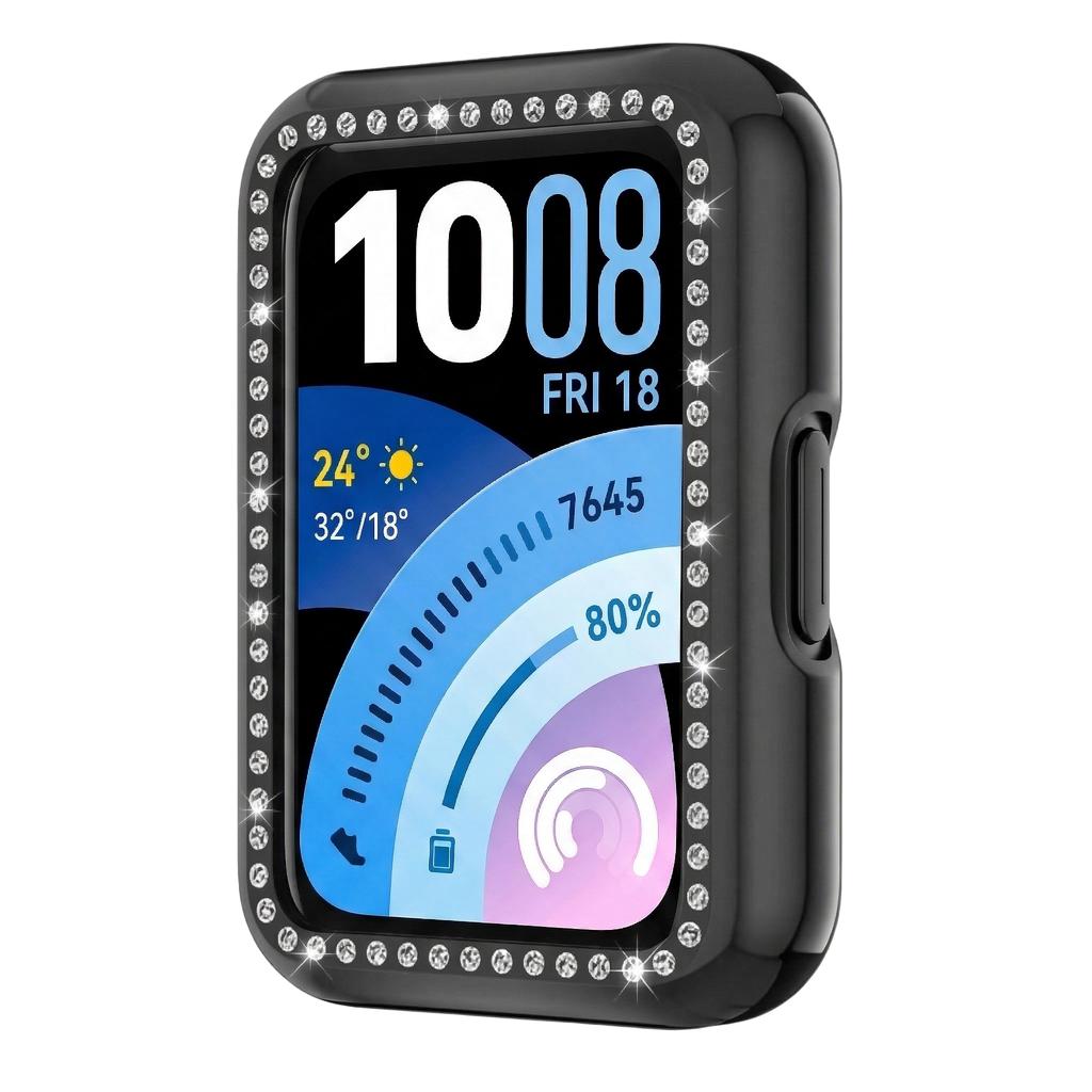 Diamond Case for Huawei Band 11 smartwatch Accessories All-Around Hard Hollow PC Bumper Frame shell Cover for Huawei Band11 case
